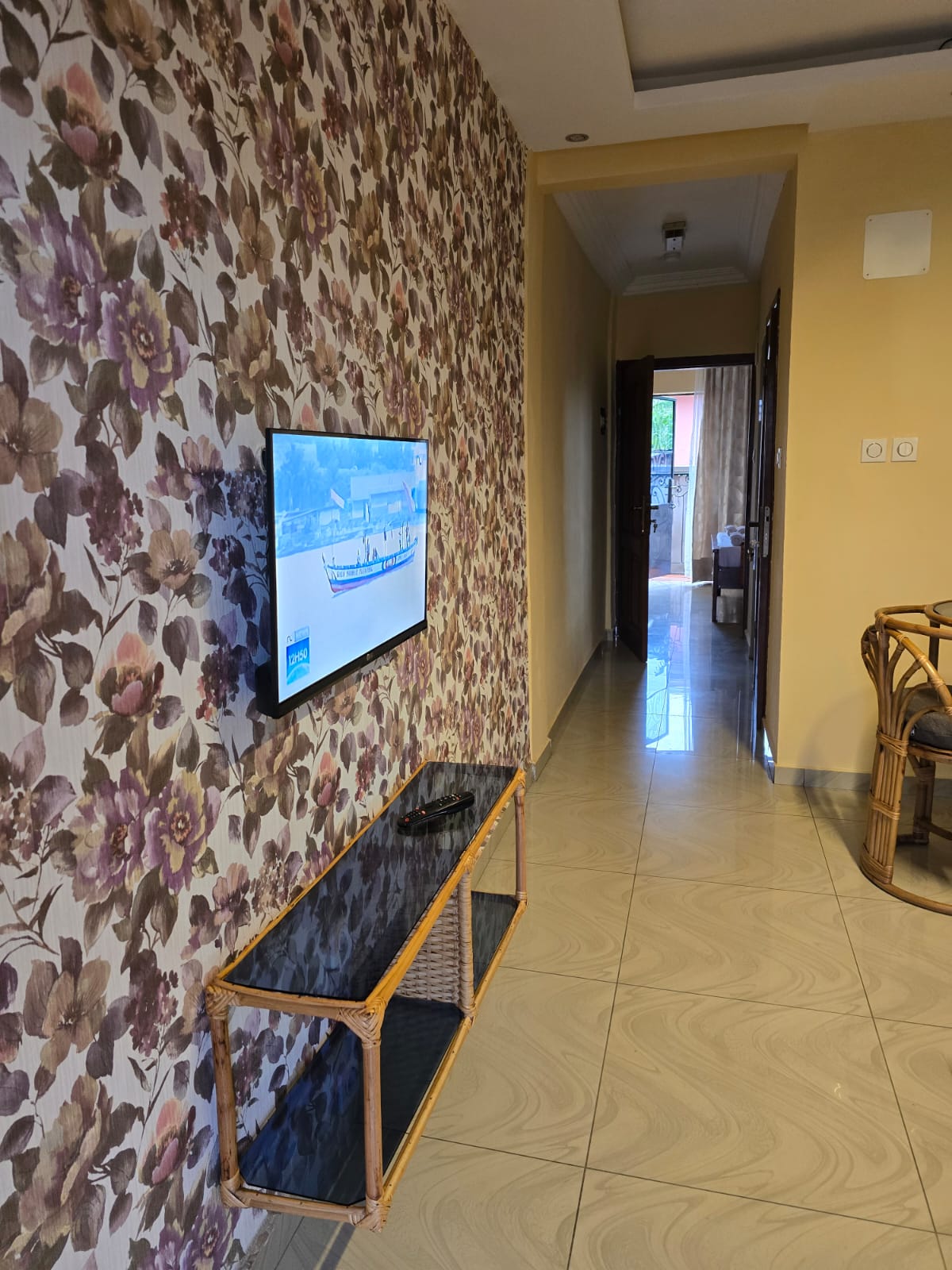 Espace TV & couloir